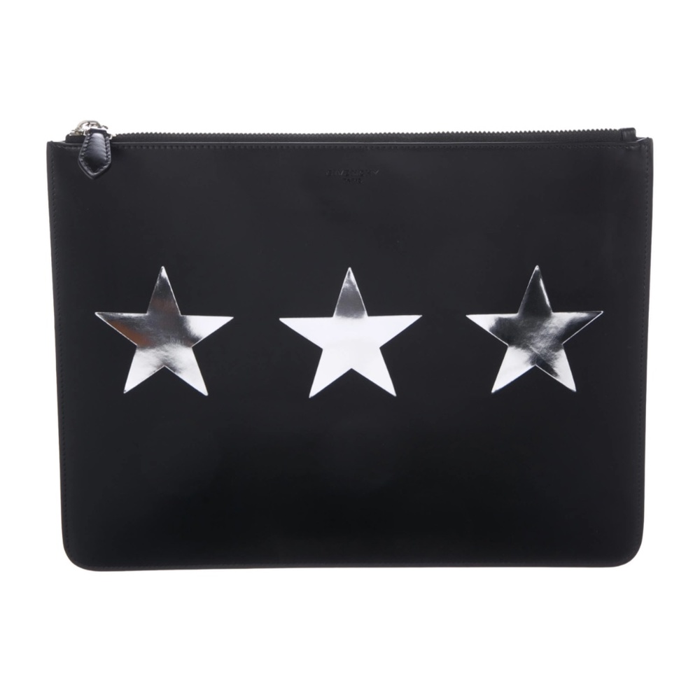 GIVENCHY * Iconic Leather Star Clutch